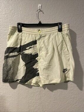Nike Vintage Challenge Court Light Green Shorts Mens Large Andre Agassi